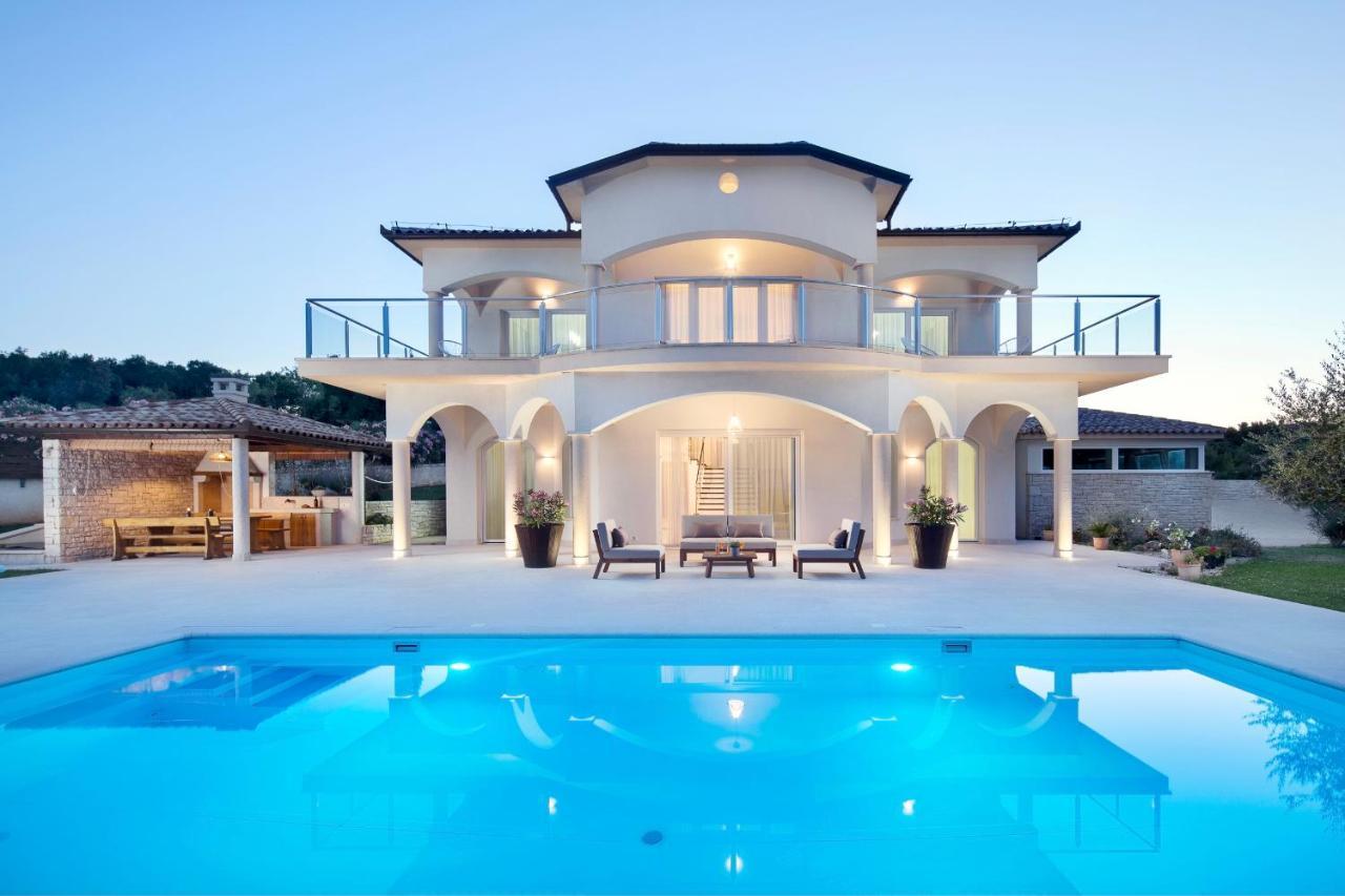 Luxury Panorama Vila With Amazing Seaview In Gondolici 7 Km From Rabac لابين المظهر الخارجي الصورة