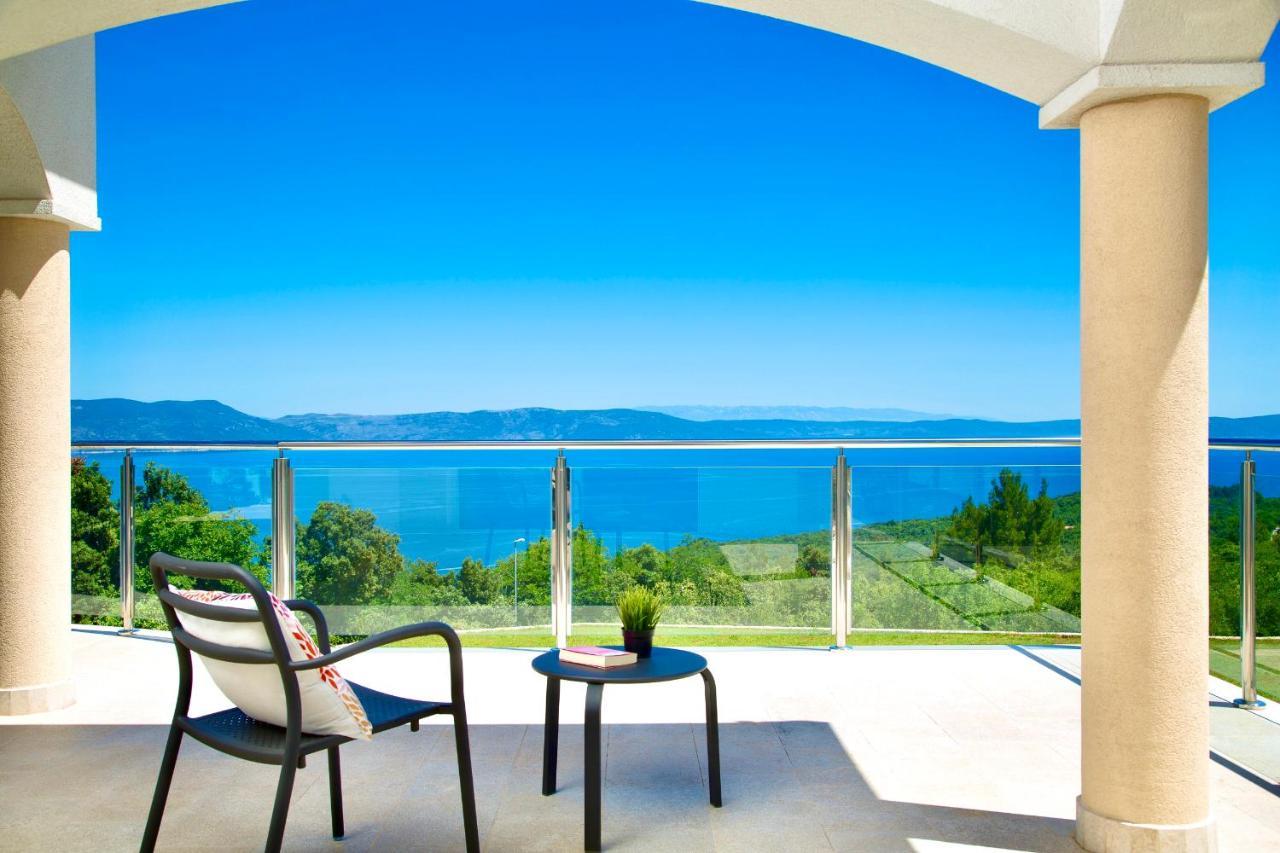 Luxury Panorama Vila With Amazing Seaview In Gondolici 7 Km From Rabac لابين المظهر الخارجي الصورة
