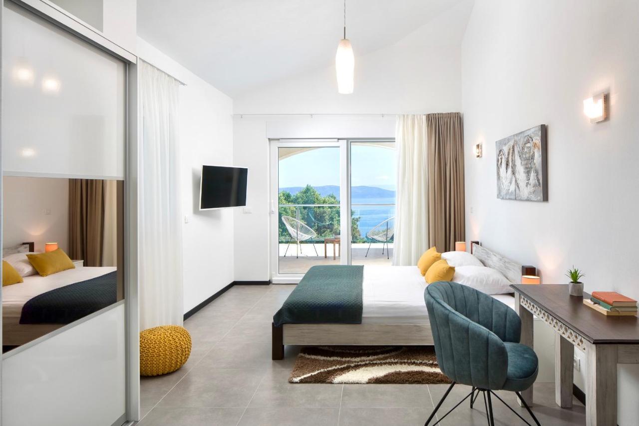 Luxury Panorama Vila With Amazing Seaview In Gondolici 7 Km From Rabac لابين المظهر الخارجي الصورة